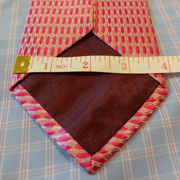 Excellent Used Condition Men's Bachrach Italian Silk Necktie - Picture 5 of 7